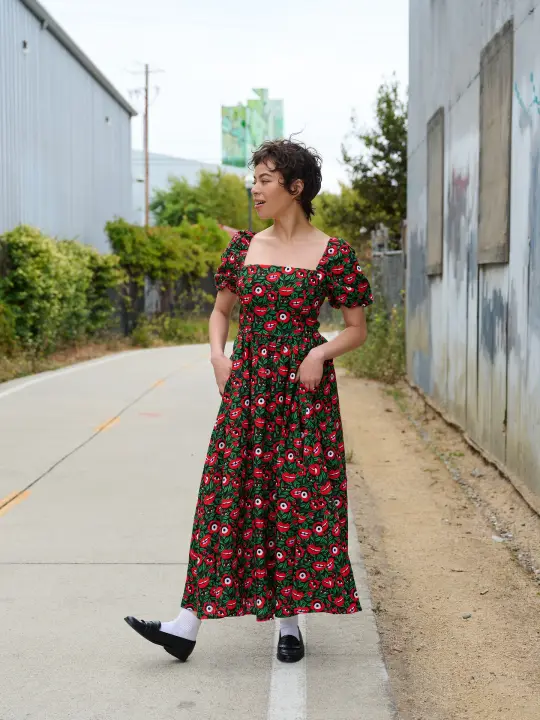 Linen Princess Dress Poison Ivy