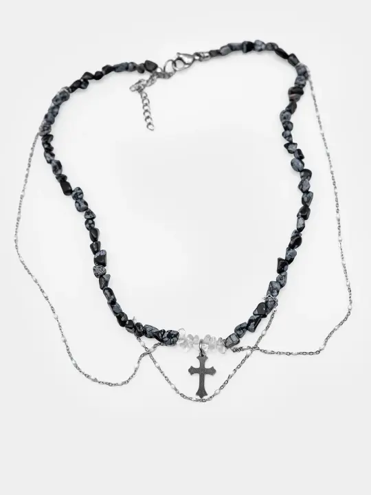 Choker z kamieni naturalnych Disturbed