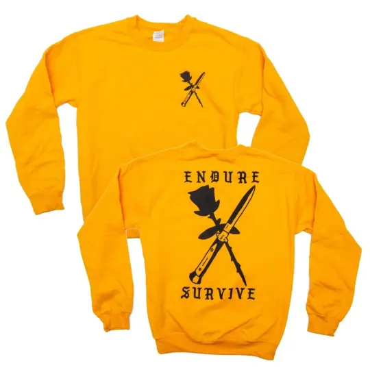 Endure Survive Rose and Switchblade Crewneck Sweatshirt