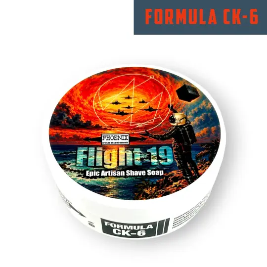 Flight 19 Artisan Shaving Soap | Ultra Premium CK-6 Formula | A Phoenix High Strangeness Original!