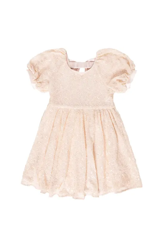 Mini Marisol Dress in Cream Sequin