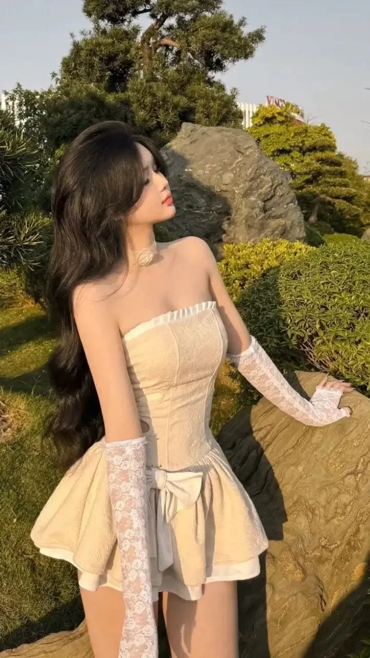 Gentle Women's Homecoming Dress Pastel Yellow Waist Fitted Short Prom Gown Birthday Dress RS3314
