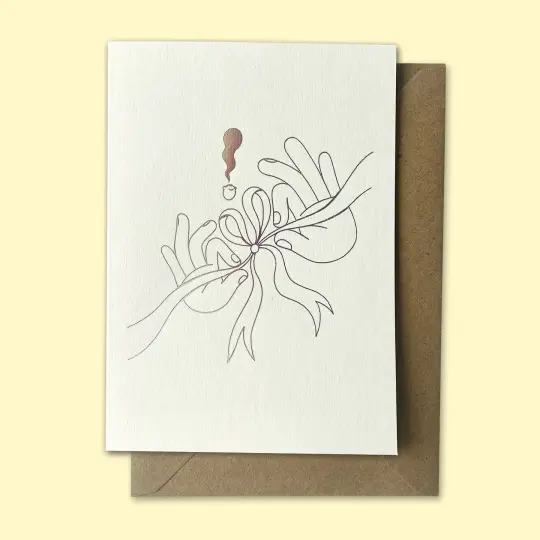 Bow – Letterpress card