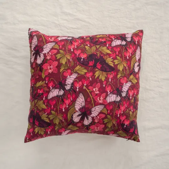 [COTTON/LINEN PILLOW COVER] Cordiform