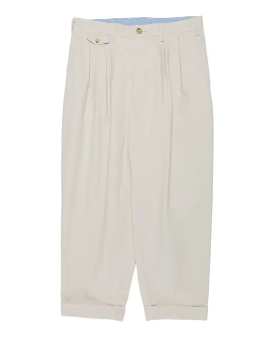 Beams Plus 2Pleats Twill Cement