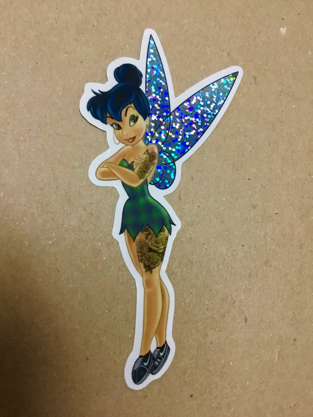 Tinker Bell glitter sticker