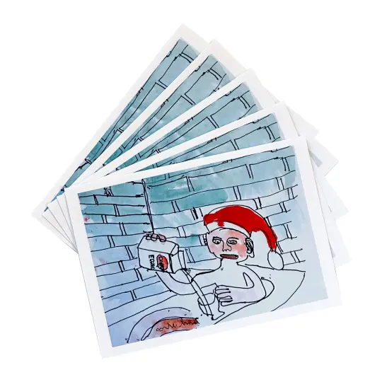 Holiday Gift Card Pack: Santa Relaxing