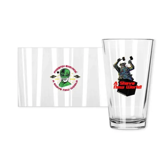A Shave New World Pint Glass | Collectible | Made in the USA