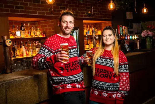 The Bearded Theory Christmas Jumper