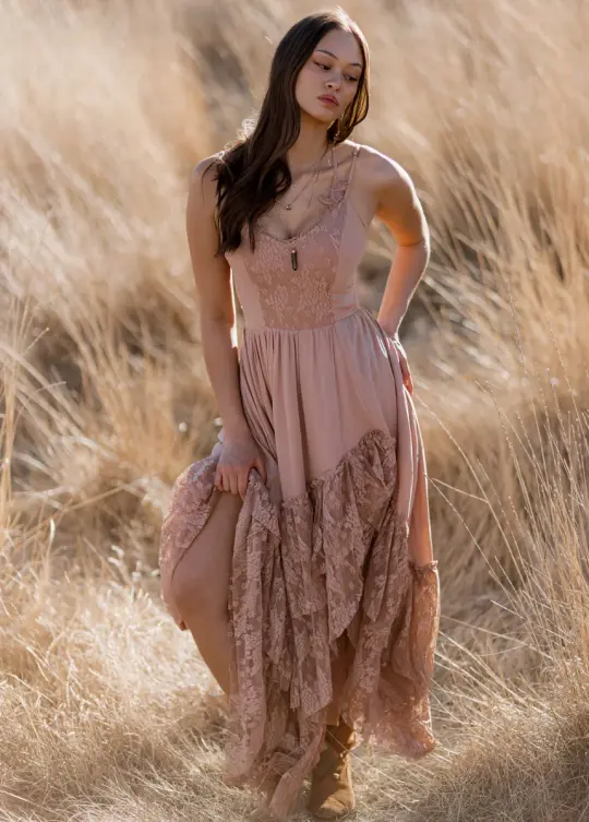 Christelle Dress In Desert Shell