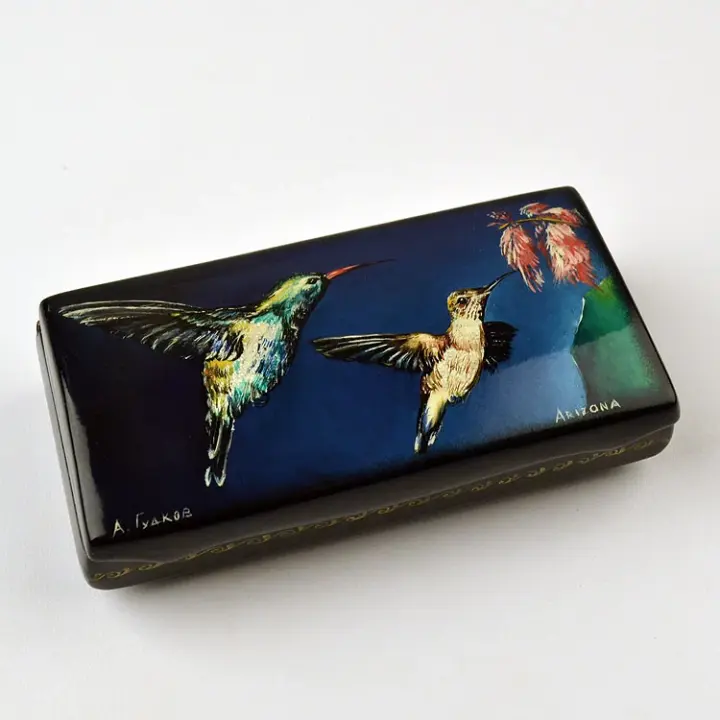 Hummingbirds Lacquer Gift Box