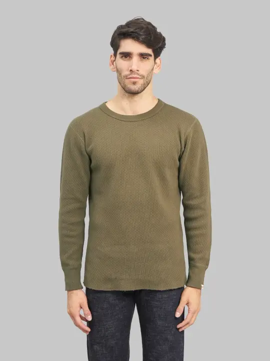 UES Double Honeycomb Thermal T-Shirt Brown