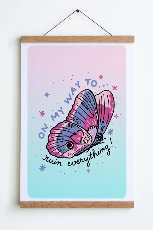Ruin Butterfly Print