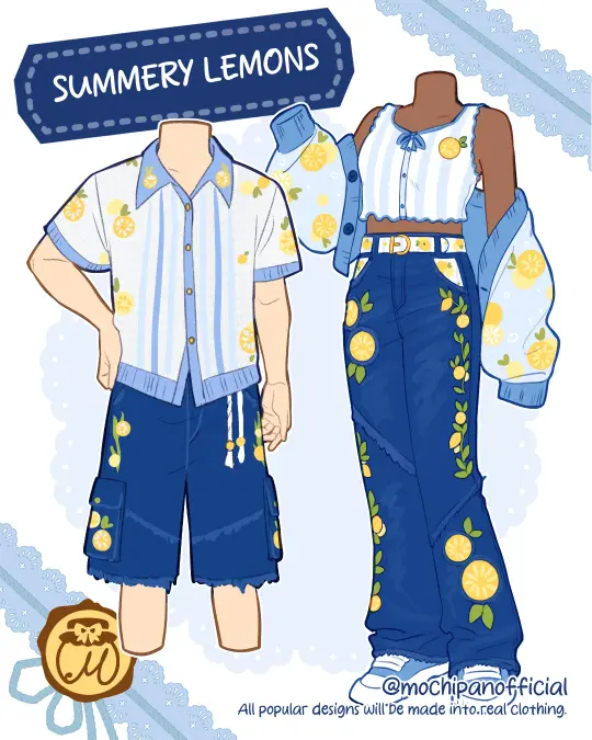 (Interest Check) Summery Lemons Masc & Femme Outfits