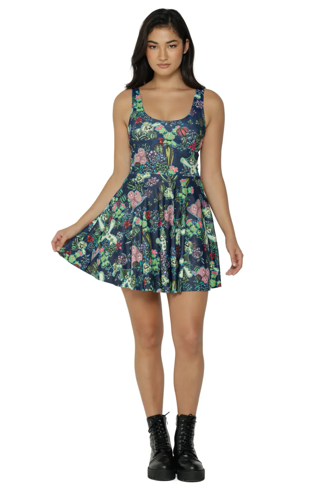 Desert Garden Scoop Skater Dress
