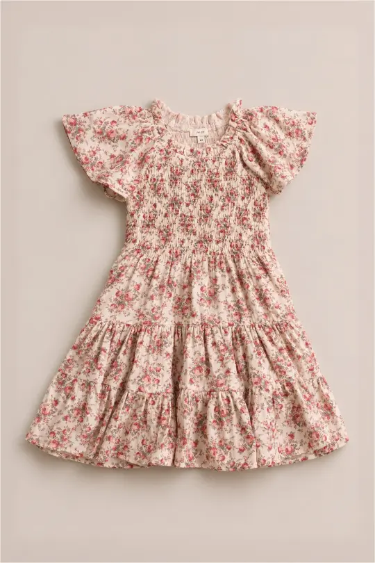 Mini Jovie Dress in Ivory Heritage Rose