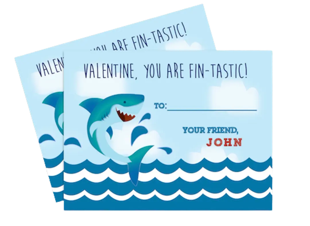 You're Fin-Tastic Valentine's Day Card