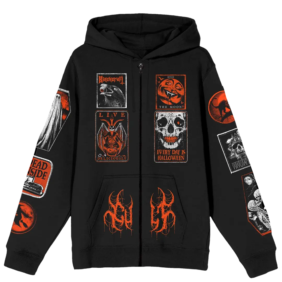 DIY Halloween Zip-Up Hoodie