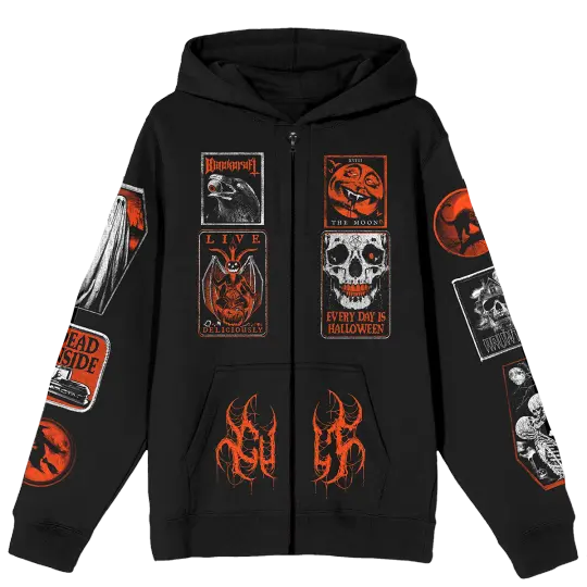 DIY Halloween Zip-Up Hoodie