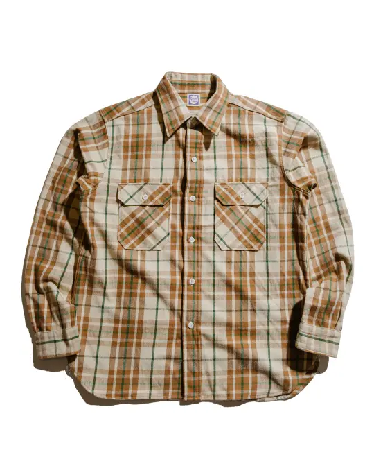 Warehouse Lot. JG-06-2 The Modern Flannel (The Notched Pockets) A Beige