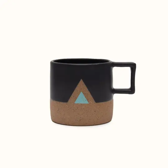 Black Turquoise Mountain Wolf Mug