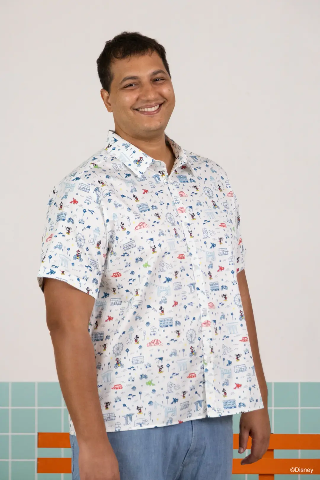 Men's Shirt - Rainbow Road Trip Mickey
