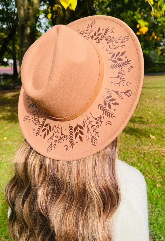 Caramel Botanicals Vegan Felt XL Wide Brim Hat