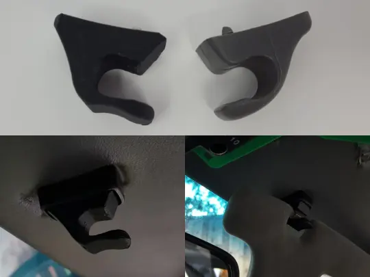 Sun Visor Clip :: 88-91 Honda CRX Civic Hatchback Sedan Wagon & Prelude