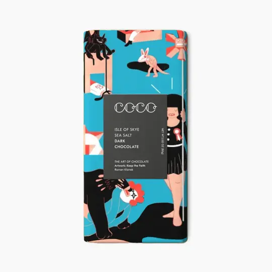 80g Isle of Skye Sea Salt Dark Chocolate
