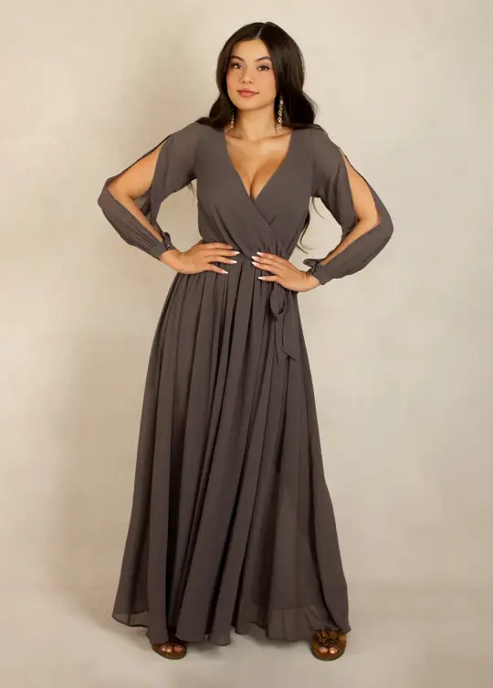 Aniya Dress in Charcoal