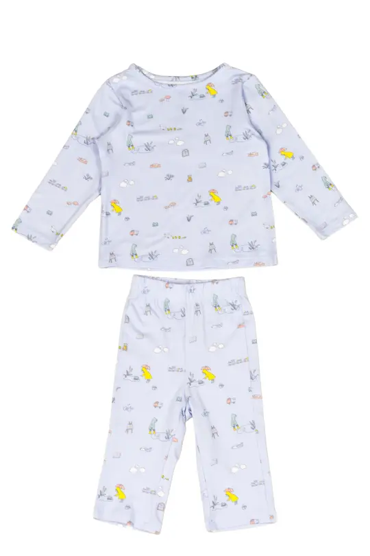 Long-Sleeve Pyjamas Set - Rain And Cozy