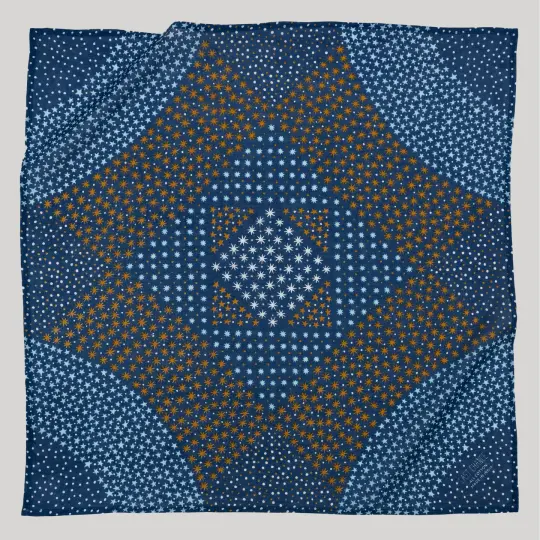 Cotton Starry Bandana | Navy