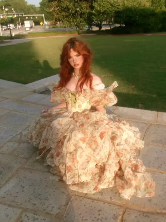 Hazy CottageCore Prom Gown Floral Women's Corset Maxi Birthday Dress — Fall Outfit 2026 New RS3088