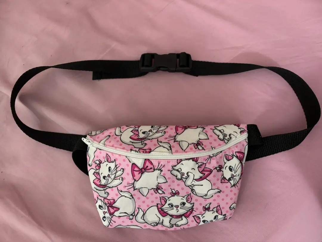 White Kitten Fanny Pack