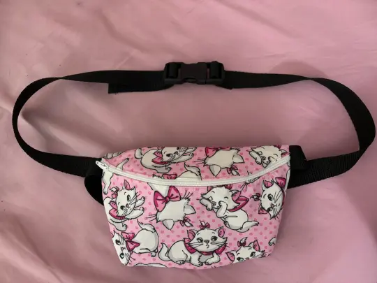 White Kitten Fanny Pack