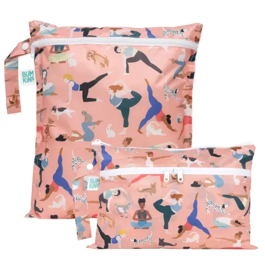 Wet Bag + Wet/Dry Clutch Set: Yoga Pals