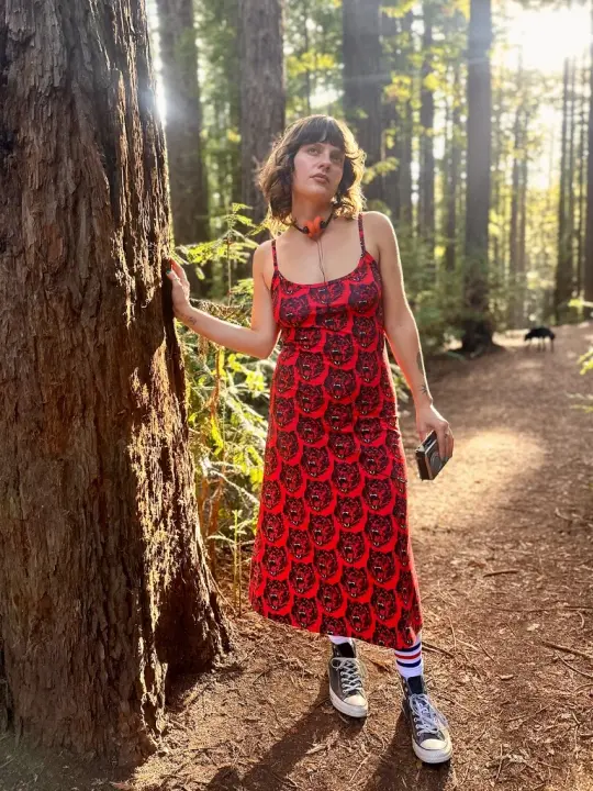 Spaghetti Slip Dress Wolverine