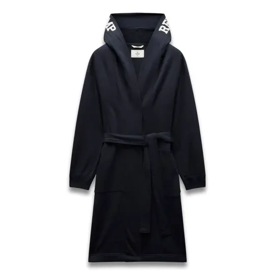 Midweight Terry Logo Relaxed Hooded Robe