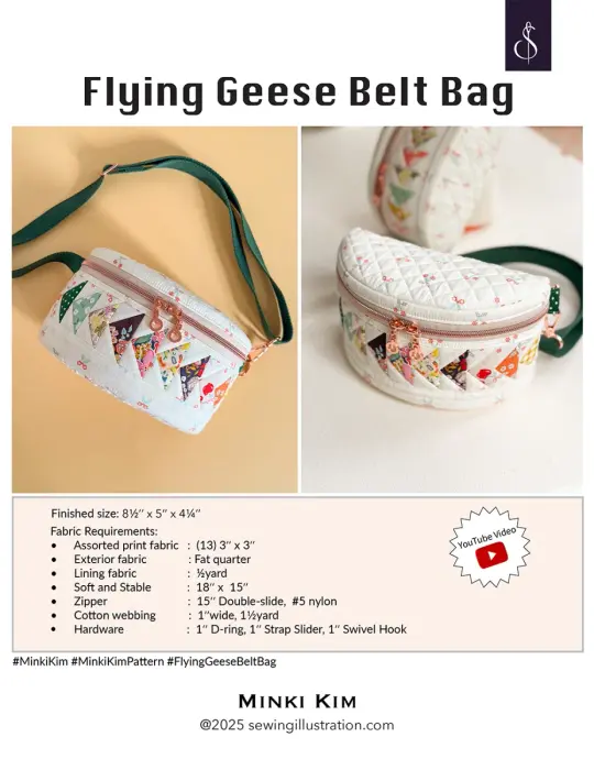 Flying Geese Belt Bag