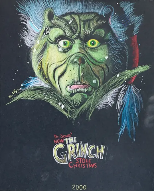 “HELP ME… I’m FEELING” DR. SEUSS’ HOW THE GRINCH STOLE CHRISTMAS Art Print