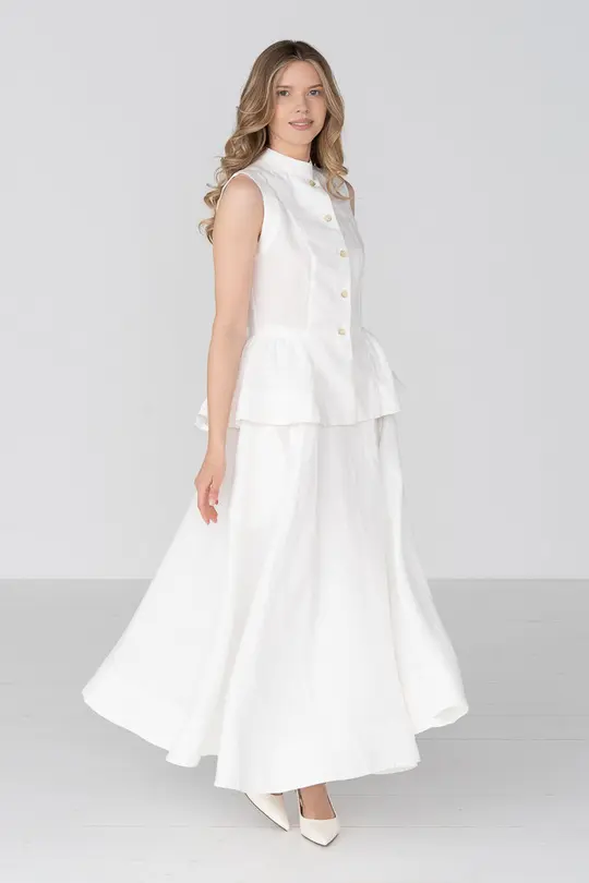 Wrap – Full-Circle Maxi Linen Skirt