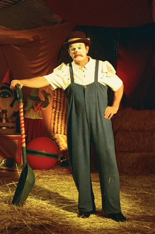 Clown Pants Jumpsuit Thick Linen