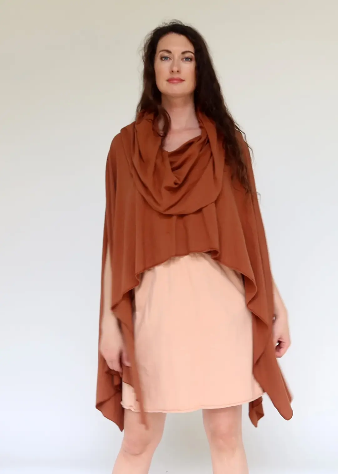 Super Cowl Cropped Shirt Chrysalis Cape