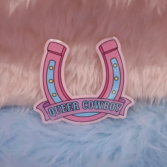 Queer Cowboy Large Vinyl Sticker