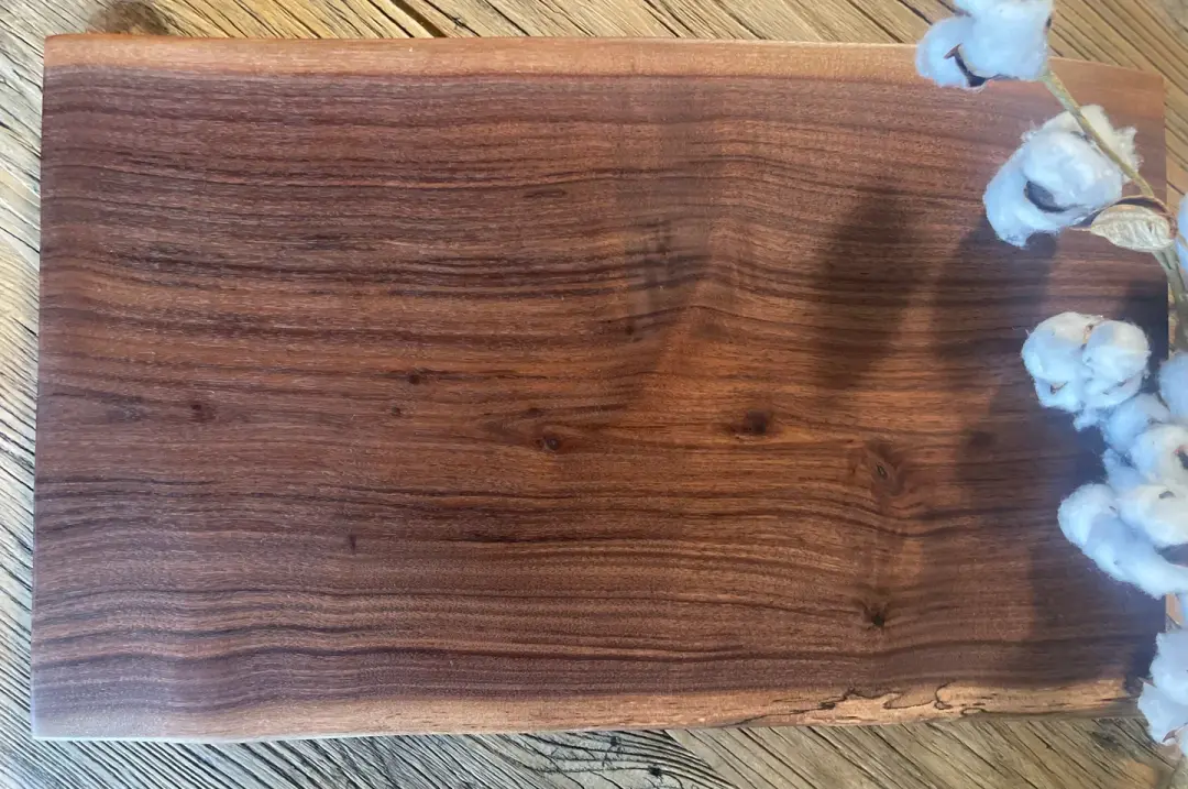 25L012 - Dual Live Edge Walnut Board