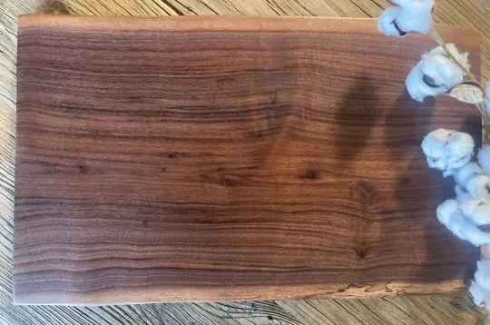 25L012 - Dual Live Edge Walnut Board