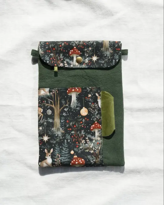 🎄TN Regular-Size Journal Pouch – 🫎 Christmas Woodland Deer | Preorder