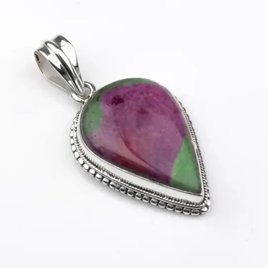 Energy Giving Ruby Zoisite Pendant