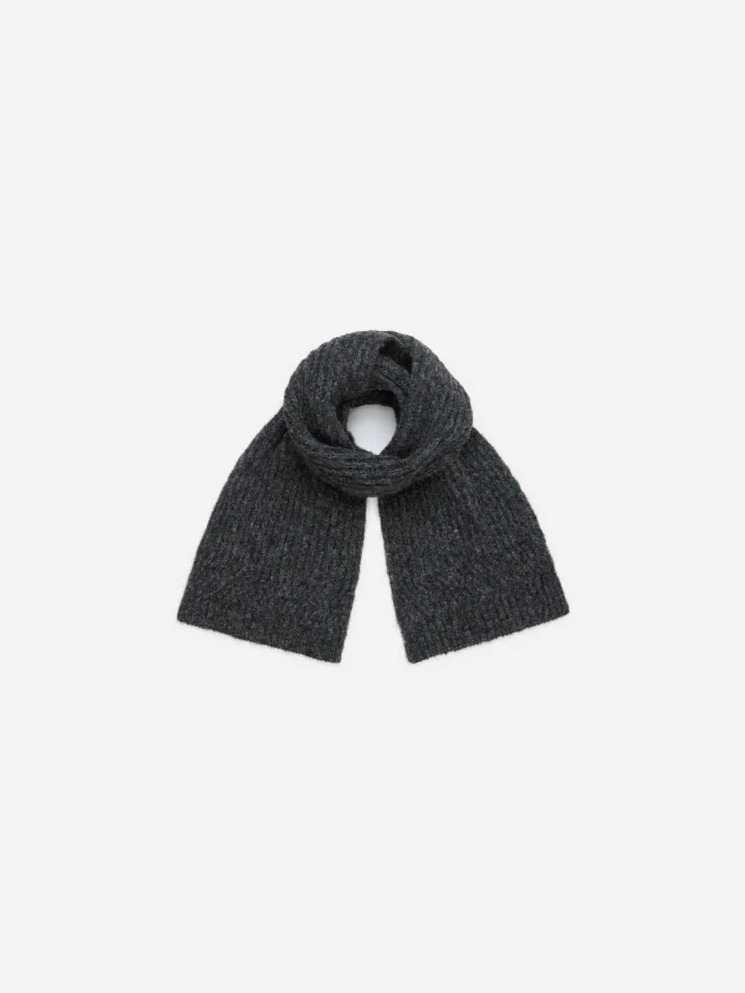 Rib Scarf ~ Pewter