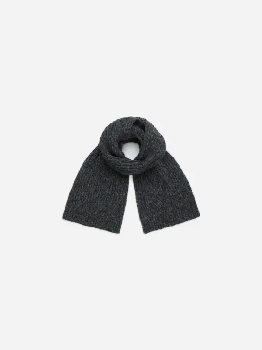 Rib Scarf ~ Pewter